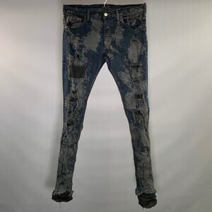 FAGASSENT by TOSHIKI AOKI Splattered Jeans Size 36 Cotton Blend